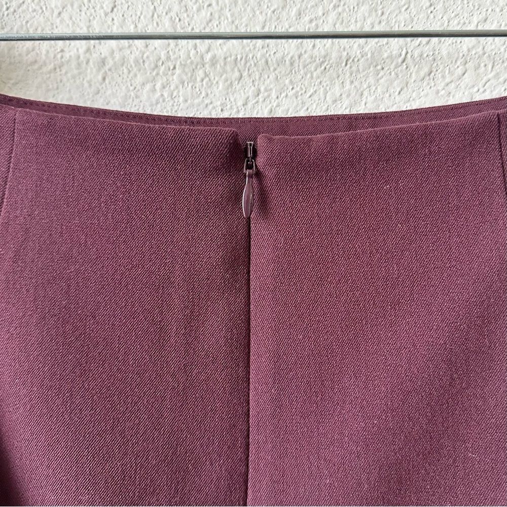 Staud Annette Mini Skirt in Burgundy Size 6 - Picture 6 of 9